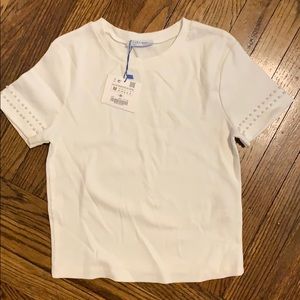 Zara Top with Pearl Decor